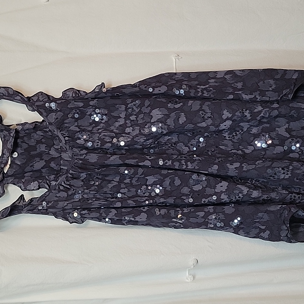 Rebecca Taylor Navy Textured Blouse